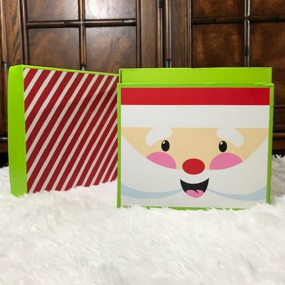 Many Faces of Santa Box and Holiday Socks Set - Picture 3 of 9